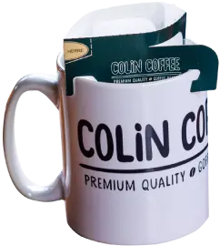colin coffeeのオリジナルバッグとオリジナルカップ
